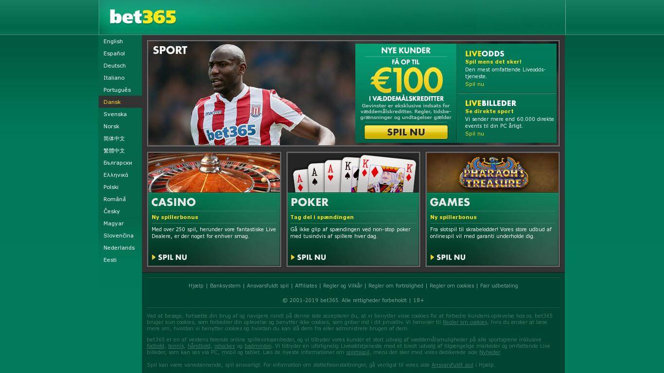 bet365 bookmakere til badminton